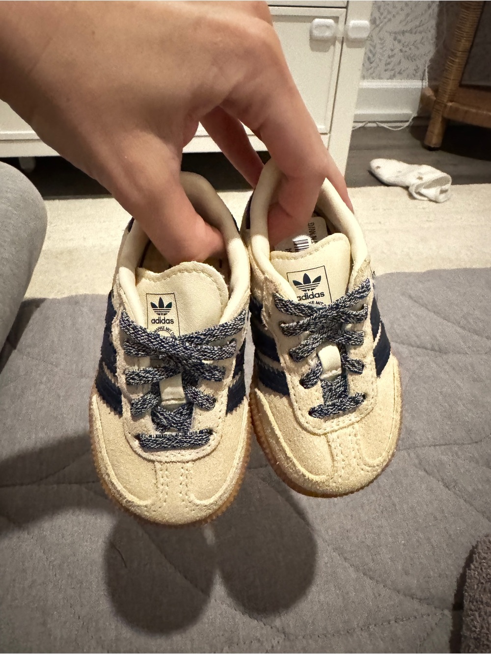 NWT Adidas Samba vanilla indigo - Picture 2 of 6